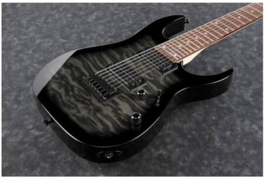 Amazon.com: Ibanez Gio GRG7221QA 7-String - Transparent